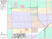 Carol City Wall Map Premium Style
